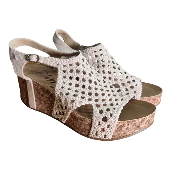 Blowfish Brown Wedge Sandals, Women's Size 8.5 - Picture 1 of 8
